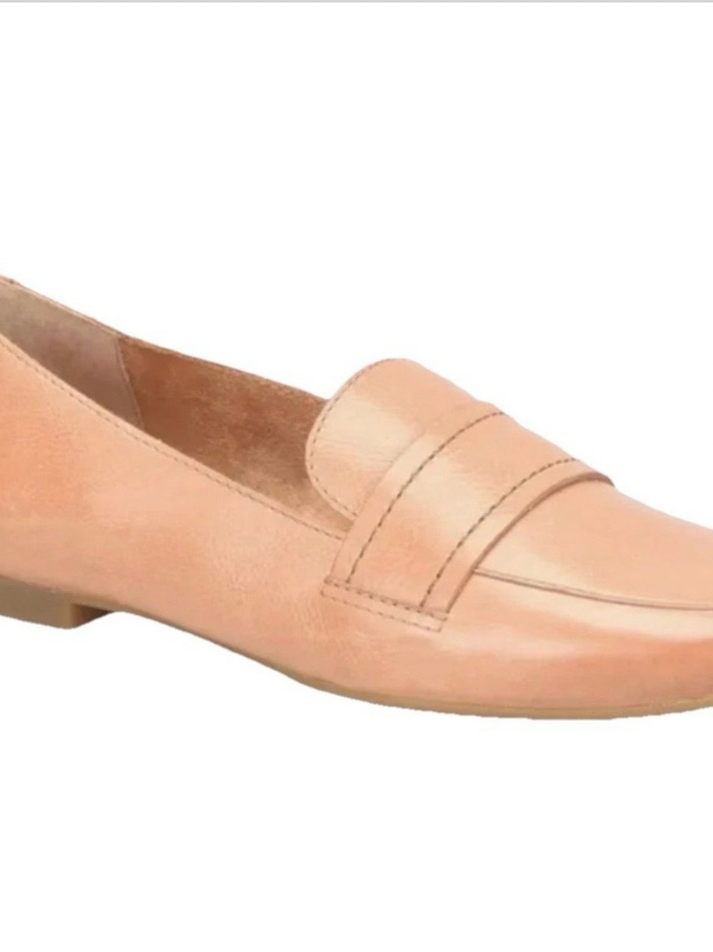 Born Women's Nude Leather Penny Loafers